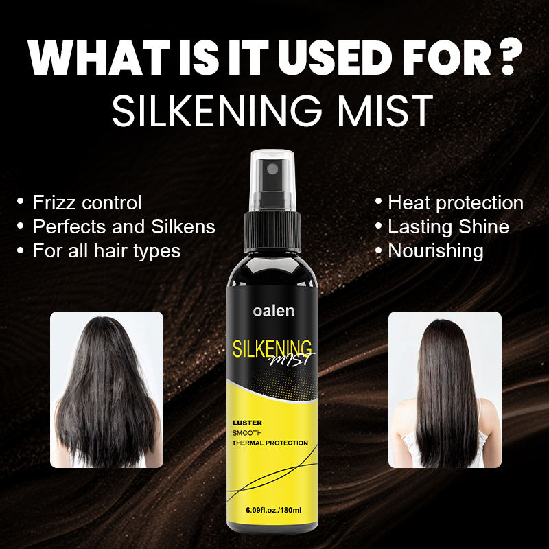 Luxfume Silkening Spray Smoothing Dry Damaged Hair Treatment Home Use Multi Benefit Hair Spray Heat Protection,oalen cosmetics