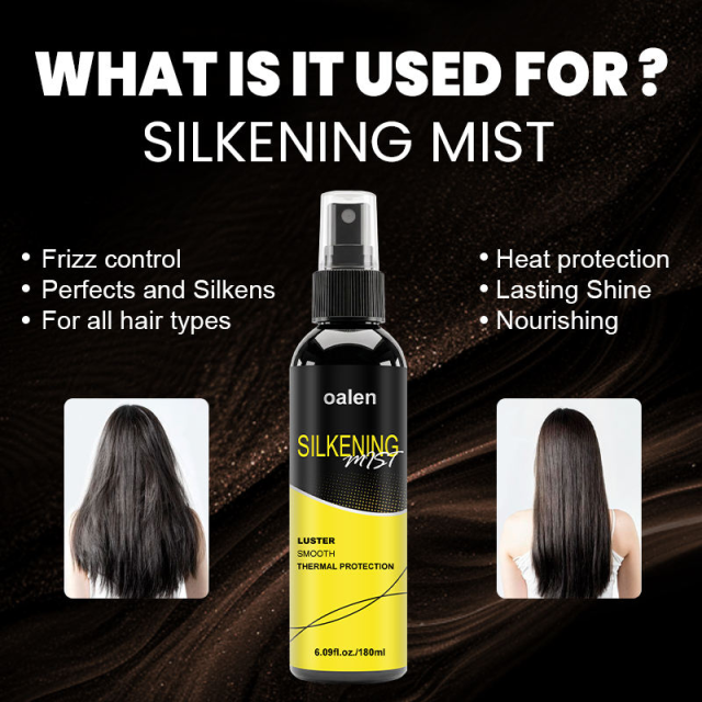 Luxfume Silkening Spray Smoothing Dry Damaged Hair Treatment Home Use Multi Benefit Hair Spray Heat Protection,oalen cosmetics