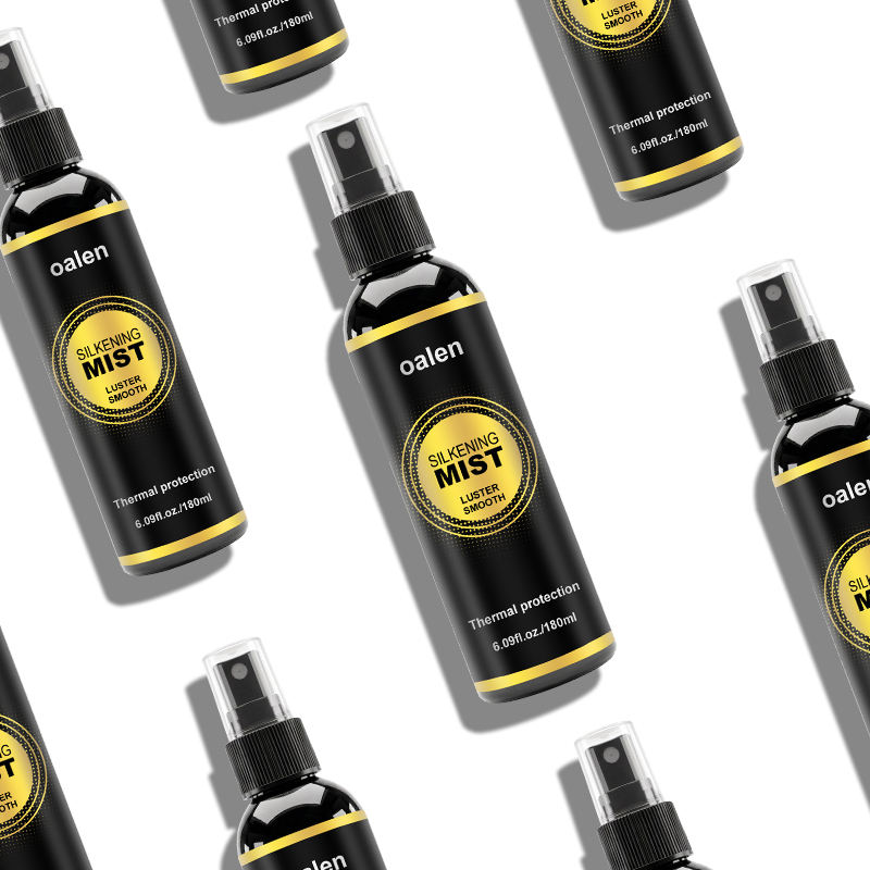 Private Label 180mL Big Luxfume Silkening Spray Smoothing Dry Damaged Hair Treatment Heat Protect Anti Frizz Silk Keratin,MY SHOP