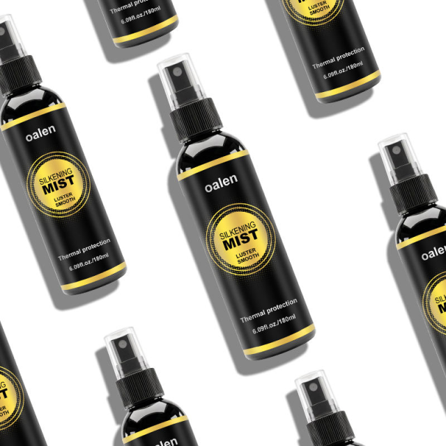 Private Label 180mL Big Luxfume Silkening Spray Smoothing Dry Damaged Hair Treatment Heat Protect Anti Frizz Silk Keratin,MY SHOP