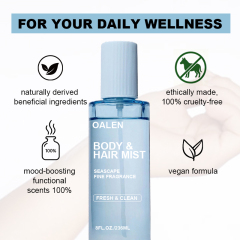 Luxfume Fresh and Clean Body Mist 236ML High Quality Fragrance Deodorant Body Spray with Natural Extracts for All Skin Types,oalen cosmetics