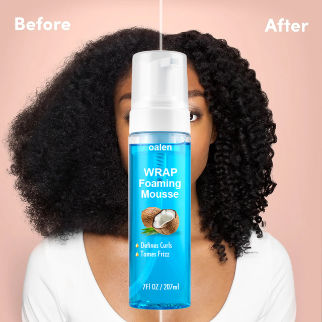 Control Hair Styling Foam Strong Hold Curly Wig Mousse Coconut Shea Oil Hair Mousse for Curls and Wave,MY SHOP