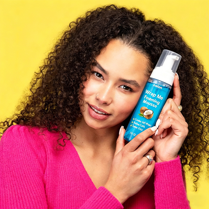 Control Hair Styling Foam Strong Hold Curly Wig Mousse Coconut Shea Oil Hair Mousse for Curls and Wave,MY SHOP