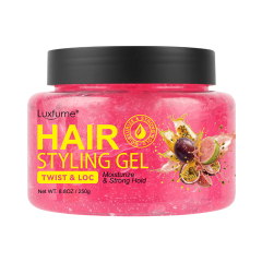 Oalen Natural Organic Hair Styling Gel Passion Fruit Dual Scent Extra Strong Hold Moisturizing No Flaking for Twist Loc,oalen cosmetics