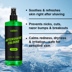Luxfume Mens Aftershave Cologne Fresh 400ML Hydrating After Shave Lotion Calms Irritation Redness Sensitive Skin Beard Care,MY SHOP