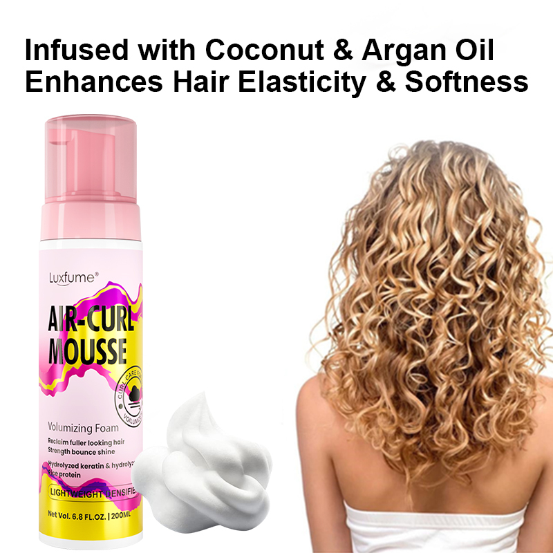 Luxfume Curl Activator Mousse, Volumizing Foam for African Curly Hair, Anti Frizz Curl Defining Hair,MY SHOP