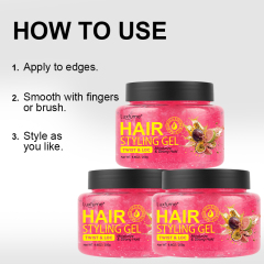 Oalen Natural Organic Hair Styling Gel Passion Fruit Dual Scent Extra Strong Hold Moisturizing No Flaking for Twist Loc,oalen cosmetics