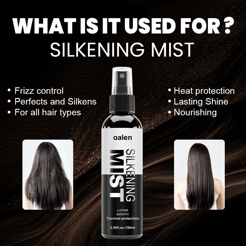 oalen Silkening Finishing High Shine Hair Spray Anti Frizz Color Safe Salon Quality Paraben Free Natural Ingredients,MY SHOP