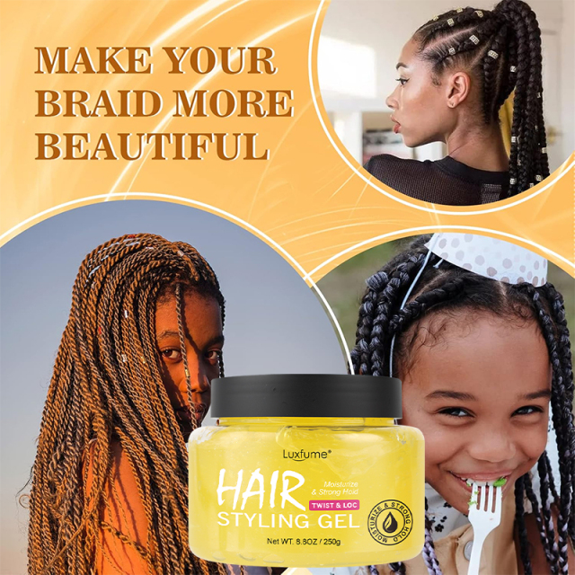 Private Labe Oalen Strong Hold Hair Styling Gel Long Lasting Neat Braid Twist Loc Braiding Gel for Hair Styling,oalen cosmetics