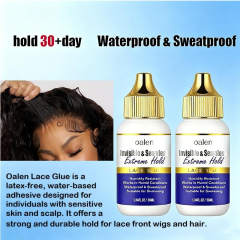 Clear Lace Glue Adhesive Latex Free Hair Lace Glue Waterproof Extra Hold for Wig Lace Wigs,oalen cosmetics