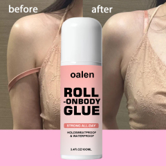 Oalen Long Lasting Roll on Body Adhesive Waterproof Sweat Resistant Non Irritating Skin Friendly Body Glue for Daily Use,oalen cosmetics