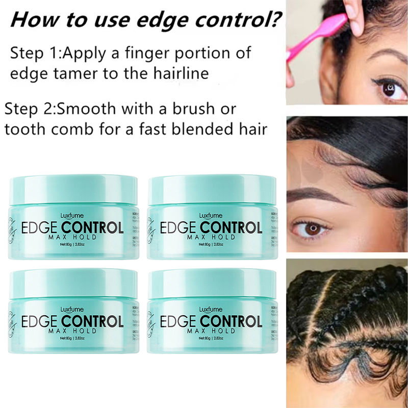 Organic Vegan Hair Styling Wax Alcohol-Free Cream for Braids Gel Twists Edges for Dry Hair and Edge Control,oalen cosmetics