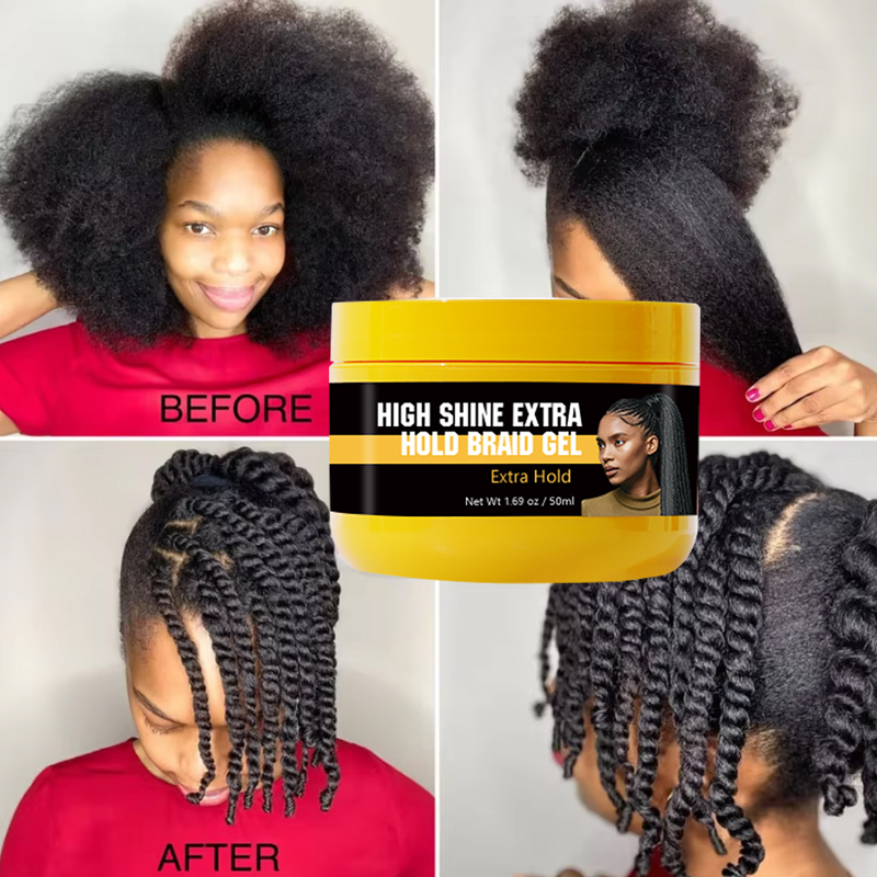 Private Label Braiding Gel Moisturizing Loc Gel Anti Itch Cool Scalp Braid Gel Extra Hold for Twists Styling Braid Kits,oalen cosmetics