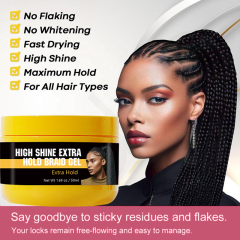 Private Label Braiding Gel Moisturizing Loc Gel Anti Itch Cool Scalp Braid Gel Extra Hold for Twists Styling Braid Kits,oalen cosmetics