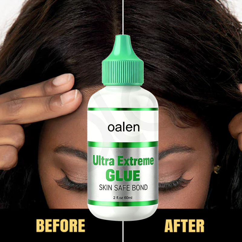 ig 2oz Private Label Lace Wig Glue Strong Hold Waterproof Quick Dry Clear Invisible Lace Adhesive Sweatproof Long Lasting Wig Install Glue For Hair Styling,oalen cosmetics
