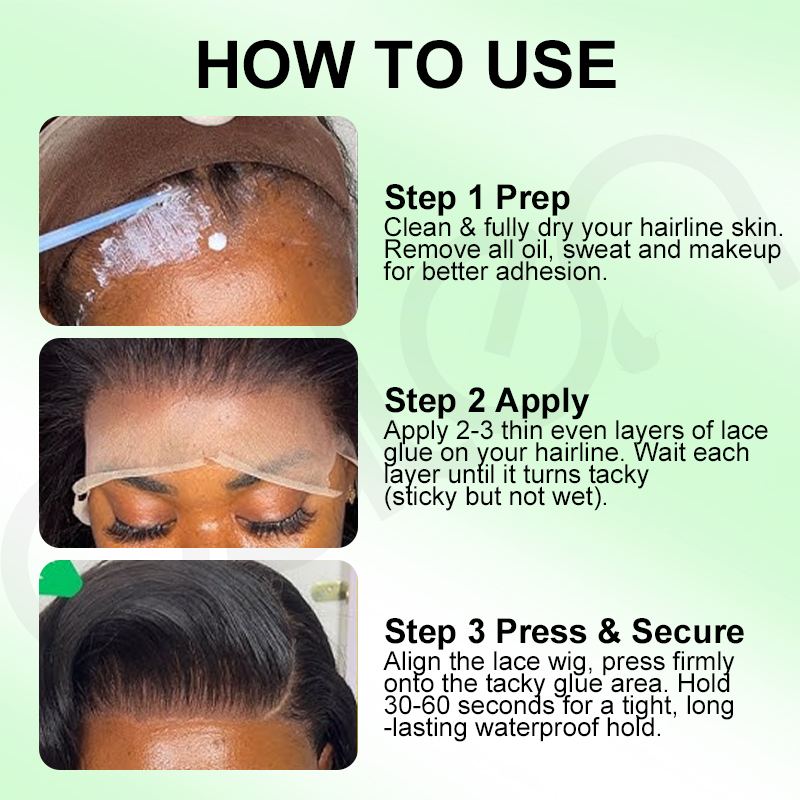 ig 2oz Private Label Lace Wig Glue Strong Hold Waterproof Quick Dry Clear Invisible Lace Adhesive Sweatproof Long Lasting Wig Install Glue For Hair Styling,oalen cosmetics