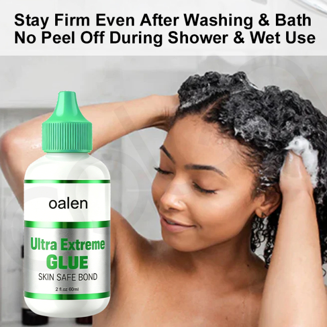 ig 2oz Private Label Lace Wig Glue Strong Hold Waterproof Quick Dry Clear Invisible Lace Adhesive Sweatproof Long Lasting Wig Install Glue For Hair Styling,oalen cosmetics