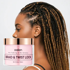 Vegan Tea Tree Extreme Hold Braiding Gel Smooths Tames Frizz for Locks Twists Cornrows,oalen cosmetics