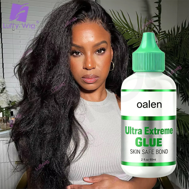 ig 2oz Private Label Lace Wig Glue Strong Hold Waterproof Quick Dry Clear Invisible Lace Adhesive Sweatproof Long Lasting Wig Install Glue For Hair Styling,oalen cosmetics