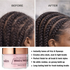Private Label Organic Vegan Tea Tree Extreme Hold Braiding Gel Smooths Tames Frizz Hair Locks Twists,oalen cosmetics