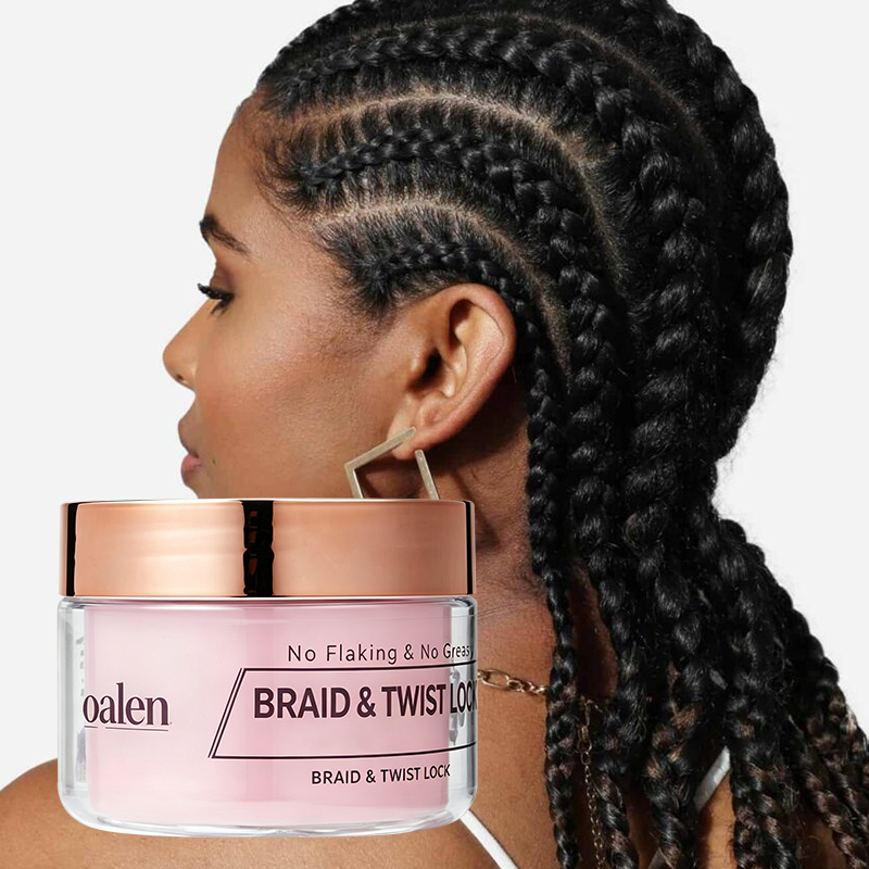 Private Label Organic Vegan Tea Tree Extreme Hold Braiding Gel Smooths Tames Frizz Hair Locks Twists,oalen cosmetics