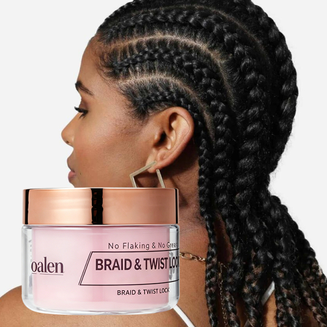 Private Label Organic Vegan Tea Tree Extreme Hold Braiding Gel Smooths Tames Frizz Hair Locks Twists,oalen cosmetics
