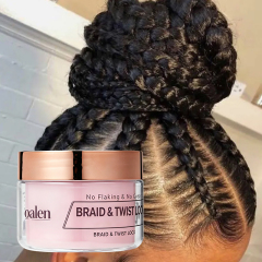 Private Label Organic Vegan Tea Tree Extreme Hold Braiding Gel Smooths Tames Frizz Hair Locks Twists,oalen cosmetics