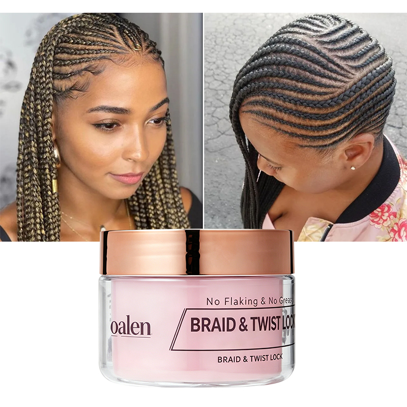 Private Label Organic Vegan Tea Tree Extreme Hold Braiding Gel Smooths Tames Frizz Hair Locks Twists,oalen cosmetics