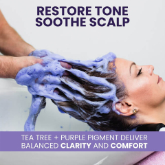Purple Shampoo Professional Anti Brass Toner Removes Yellow Tones for Gray Bleached White and Blonde Hair Refreshes Scalp Sulfate Free,oalen cosmetics