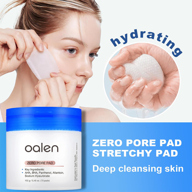 Zero Pore Pad Mild 2.0 Toner Pads PHA Gentle Exfoliation Pore Minimizing Blackhead Removal,oalen cosmetics