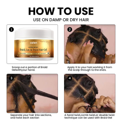 Braid Styling Anti Itch Cool Scalp African Hair Moisturizing Twists Hair Styling Extra Hold Braid Gel,oalen cosmetics