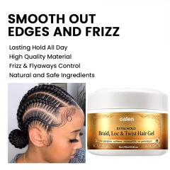 Braid Styling Anti Itch Cool Scalp African Hair Moisturizing Twists Hair Styling Extra Hold Braid Gel,oalen cosmetics