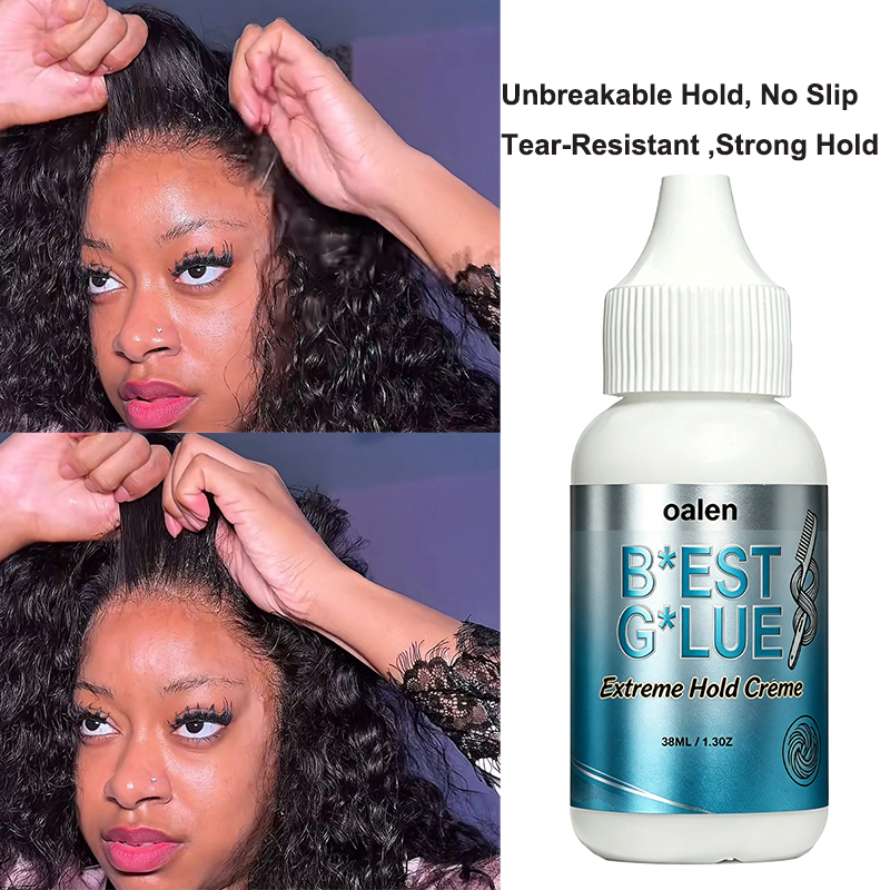 Strong Hold Invisible Lace Wig Glue Bond Toupee Waterproof Lace Glue Private Label 30 Days Lasting Sweat Proof Hypoallergenic,oalen cosmetics