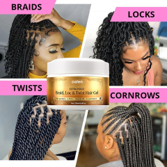 Braid Styling Anti Itch Cool Scalp African Hair Moisturizing Twists Hair Styling Extra Hold Braid Gel,oalen cosmetics