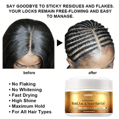 Private Label Extra Hold Non-Greasy Argan Oil Braid Gel Low MOQ Vendor Braiding Gel for Hair Strong Hold,oalen cosmetics