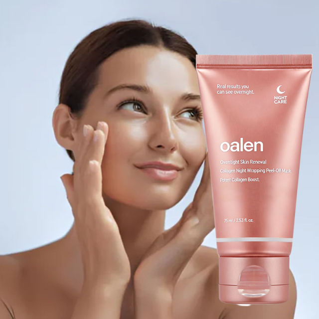 Oalen Private label Hydrolyzed Collagen Peel Off Mask Anti Aging Reduce Fine Lines Dullness Firm Skin Improve Elasticity,oalen cosmetics