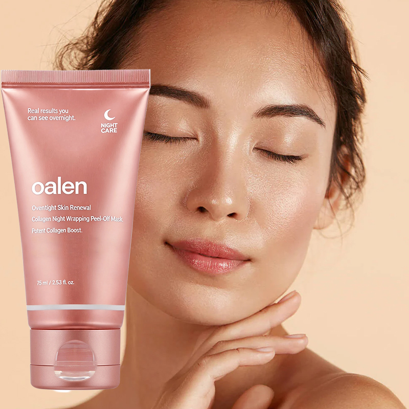 Oalen Private label Hydrolyzed Collagen Peel Off Mask Anti Aging Reduce Fine Lines Dullness Firm Skin Improve Elasticity,oalen cosmetics