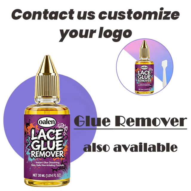 Customs Logo Lace Glue Remover Release Tape Fast Acting Hair Extensions 30ml Wig Remover,oalen cosmetics