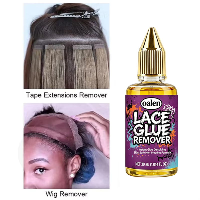 Customs Logo Lace Glue Remover Release Tape Fast Acting Hair Extensions 30ml Wig Remover,oalen cosmetics