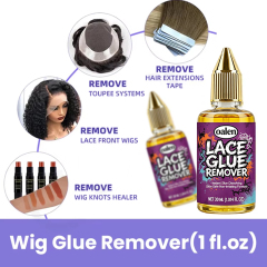 Customs Logo Lace Glue Remover Release Tape Fast Acting Hair Extensions 30ml Wig Remover,oalen cosmetics