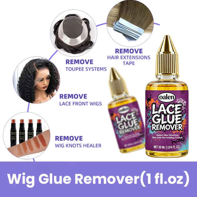 Customs Logo Lace Glue Remover Release Tape Fast Acting Hair Extensions 30ml Wig Remover,oalen cosmetics