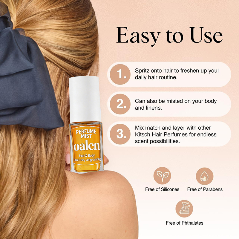 Oalen Private Label Daily Care Hair and Body Perfume Mist,MY SHOP