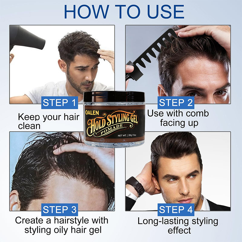 Private Label Natural Alcohol Free Hair Shaping Wax Men Strong Hold Hair Gel,MY SHOP