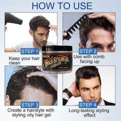 Luxfume Hair Wax Factory Cheap Price Hair Ultimate Mega Strong Hold Styling Gel Non-Sticky Hair Styling Wax,oalen cosmetics