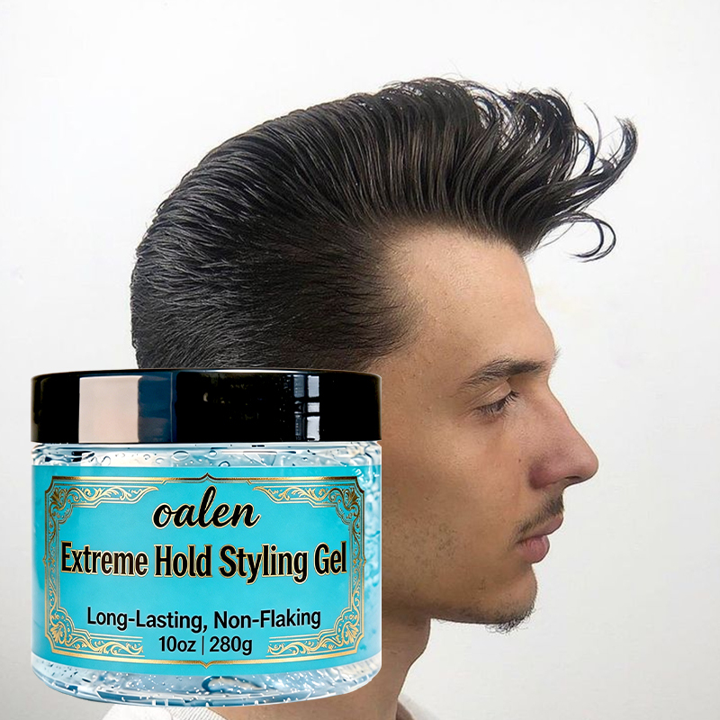 Oalen Private Label Sweat Proof Waterproof Men Hair Styling Gel Easy to Shape Hairstyle Salon Home Common Use,oalen cosmetics