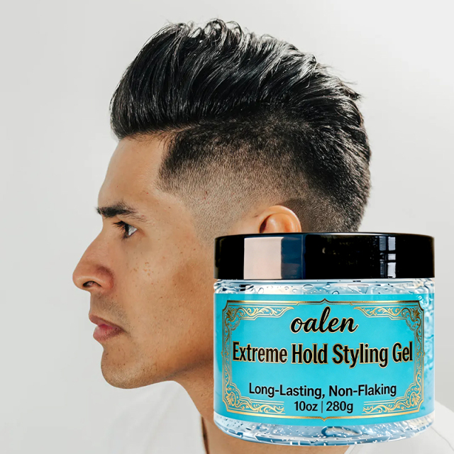 Oalen Private Label Sweat Proof Waterproof Men Hair Styling Gel Easy to Shape Hairstyle Salon Home Common Use,oalen cosmetics