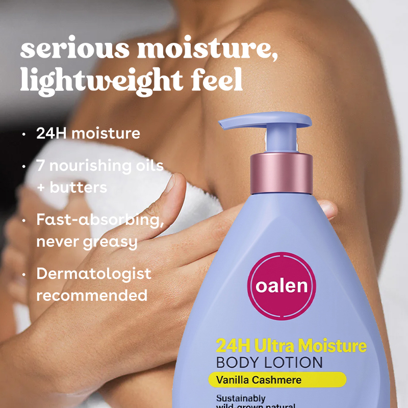Oalen 473ml Vegan Vanilla Body Lotion - Shea Oil Instant Nourishment,oalen cosmetics