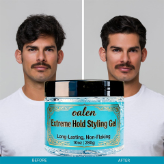 Oalen Private Label Sweat Proof Waterproof Men Hair Styling Gel Easy to Shape Hairstyle Salon Home Common Use,oalen cosmetics