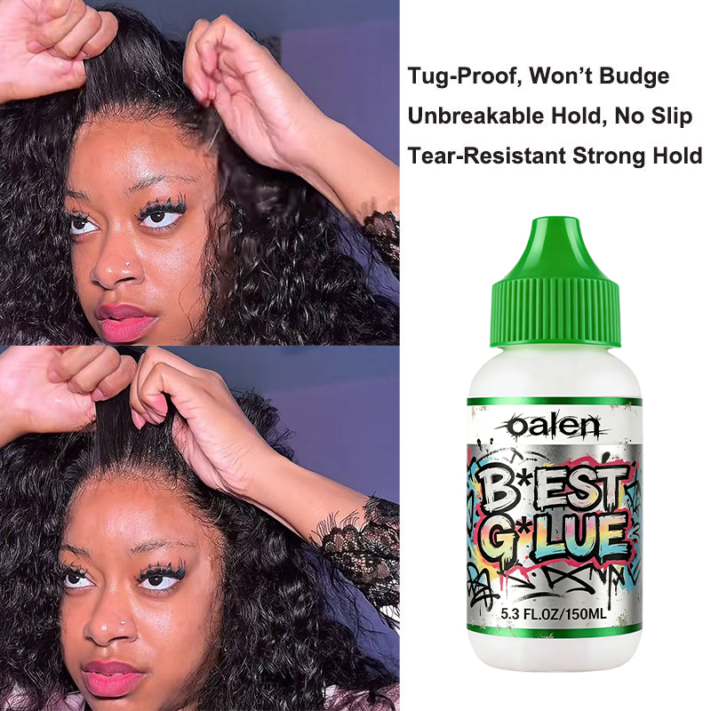 Sports Private Label Custom Lace Front Waterproof Adhesive Glue for Wig-30 Days Strong Hold Sweat Proof Skin Safe Long Lasting,oalen cosmetics