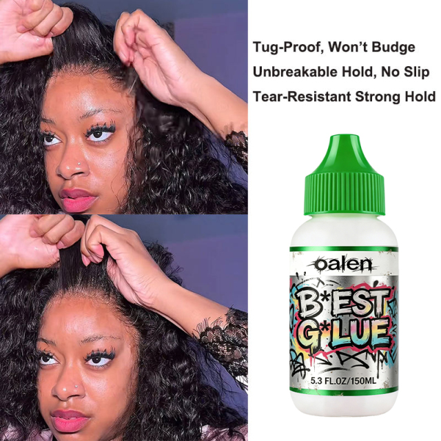 Sports Private Label Custom Lace Front Waterproof Adhesive Glue for Wig-30 Days Strong Hold Sweat Proof Skin Safe Long Lasting,oalen cosmetics